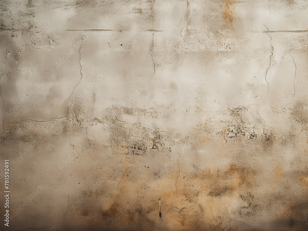 Fototapeta premium Cement wall texture exhibits dirt stains, adding character