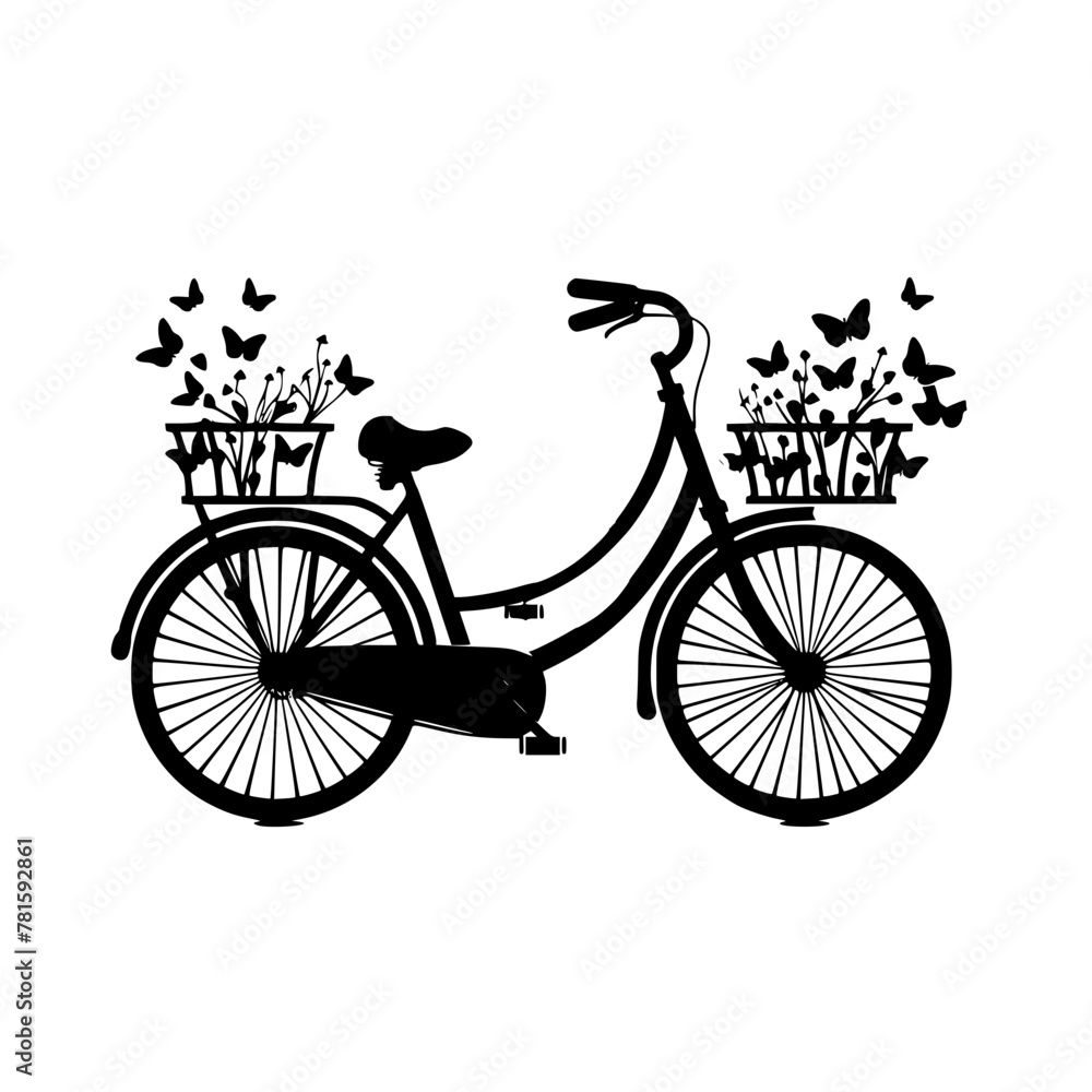 Obraz premium Bicycle SVG, Bike SVG, Bicycle Cut File, Bike Cut File, Bicycle Vector, Bike Vector, Bicycle Clipart, Bike Clipart, Cricut, Png, Silhouette, Mountain Bike Svg bundle, svg files for cricut, digital dow