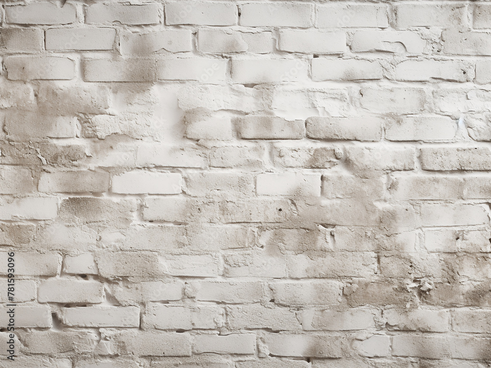 Close-up texture of uneven brick wall with white plaster Close-up texture of uneven brick wall with white plaster