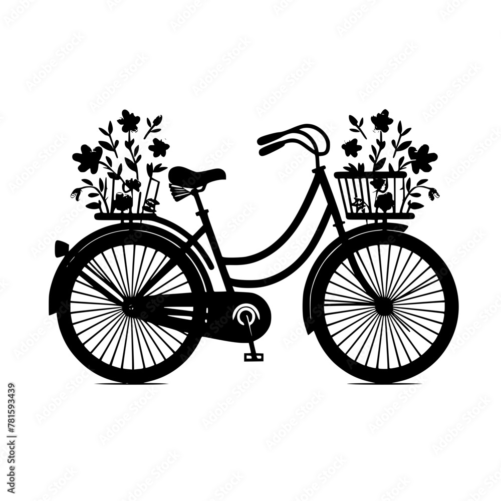 Obraz premium Bicycle SVG, Bike SVG, Bicycle Cut File, Bike Cut File, Bicycle Vector, Bike Vector, Bicycle Clipart, Bike Clipart, Cricut, Png, Silhouette, Mountain Bike Svg bundle, svg files for cricut, digital dow
