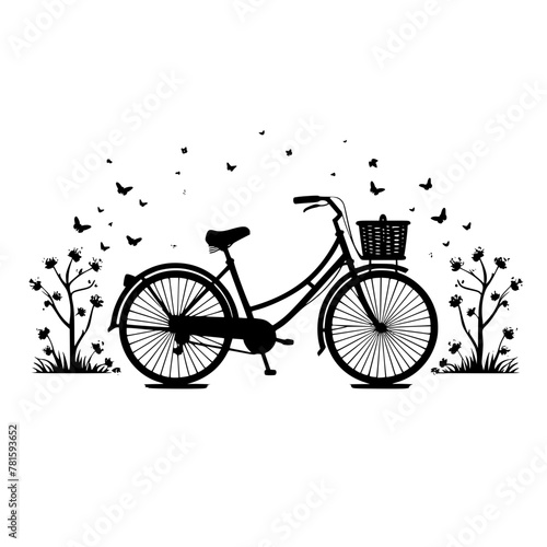 Fototapeta Naklejka Na Ścianę i Meble -  Bicycle SVG, Bike SVG, Bicycle Cut File, Bike Cut File, Bicycle Vector, Bike Vector, Bicycle Clipart, Bike Clipart, Cricut, Png, Silhouette, Mountain Bike Svg bundle, svg files for cricut, digital dow