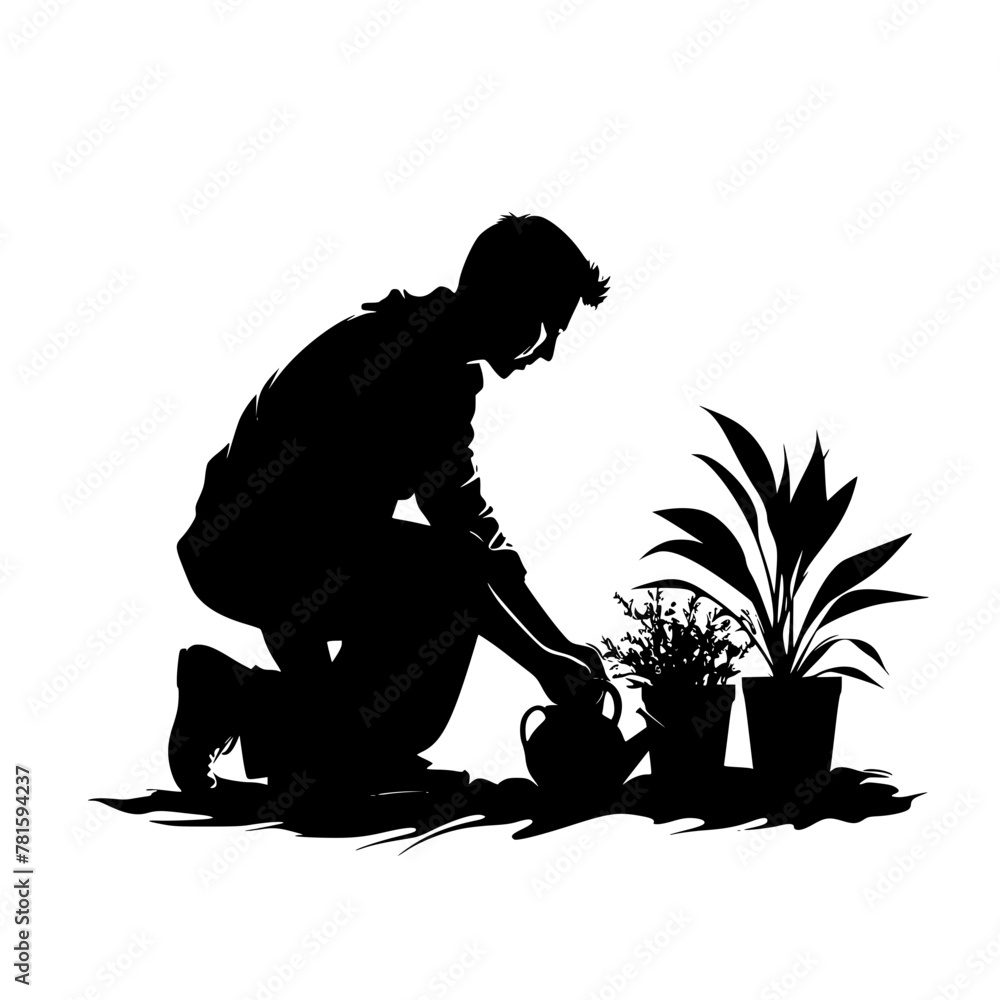 Fototapeta premium Gardening svg, Gardener svg, Garden svg, man, woman, Gardening SVG, Garden svg, Gardening svg, Flowers SVG, Nature svg, Trees svg, Plants svg, Garden tools svg, Love to garden svg, Yard, Garden Tools 
