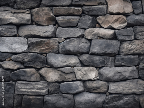 Cement floor surface texture complements stone wall background