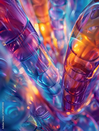 Prismatic Concerto  A captivating and multi-hued concerto, where musical notes are refracted through a prismatic lens to create a mesmerizing and colorful spectacle photo