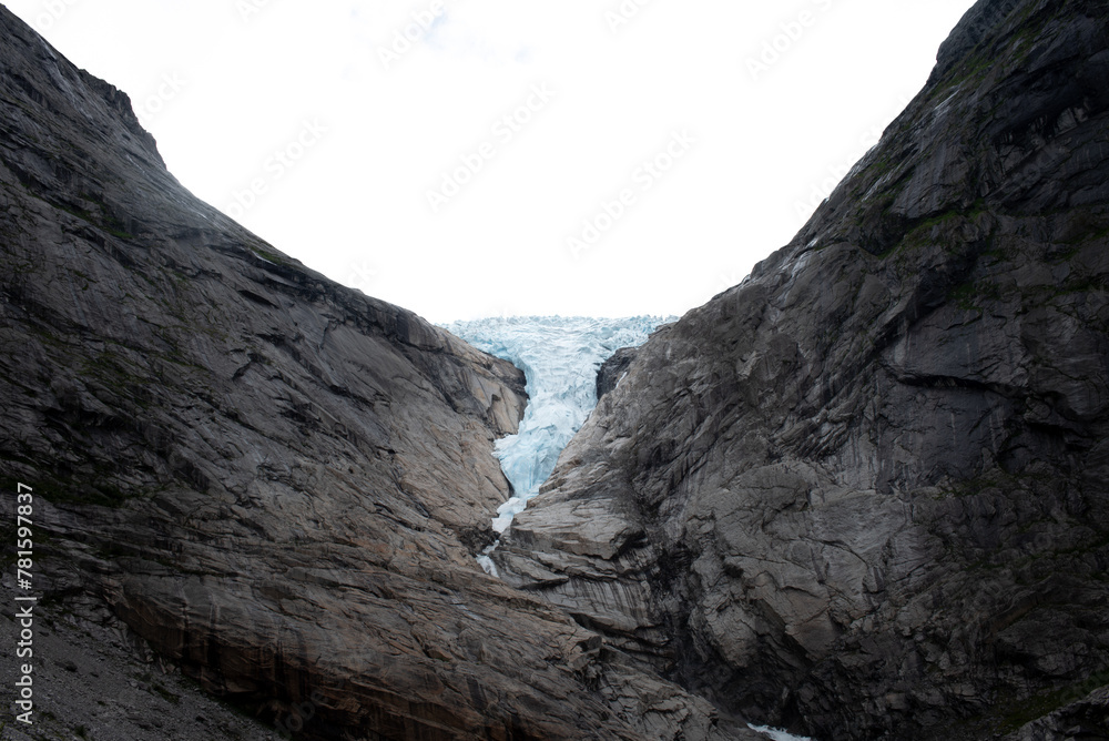 Jostedalsbreen glacier in the Norway 