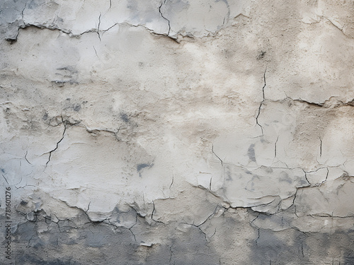 Grunge background with rough putty texture on the wall photo