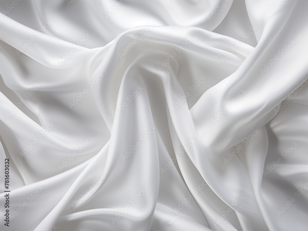 Obraz premium White backdrop features texture of crumpled sheet fabric