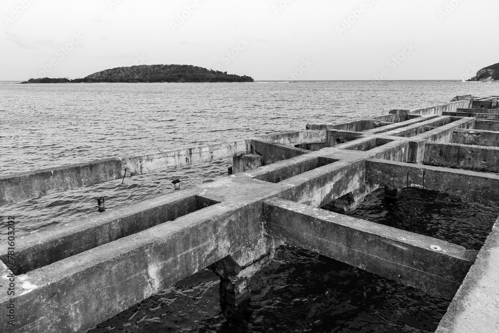 jetty structure on Vieques Island