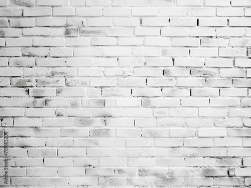 Background image features the texture of a white brick wall