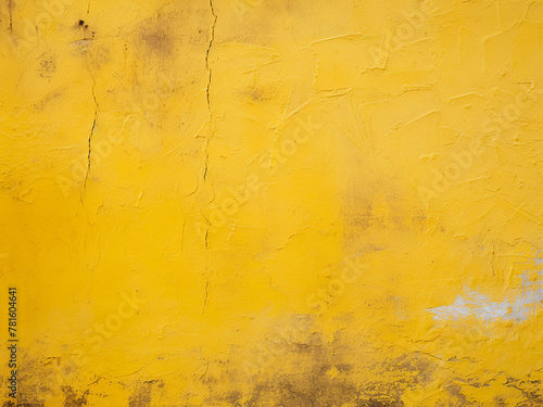 Yellow stucco concrete creates a grunge texture background