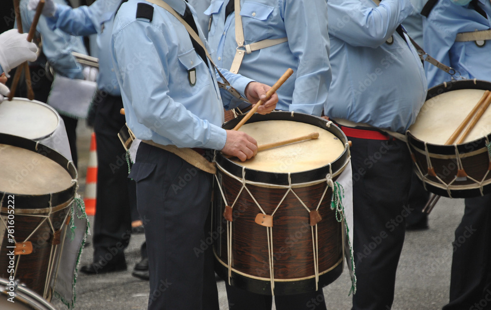 Fototapeta premium Marching band doing a street parade