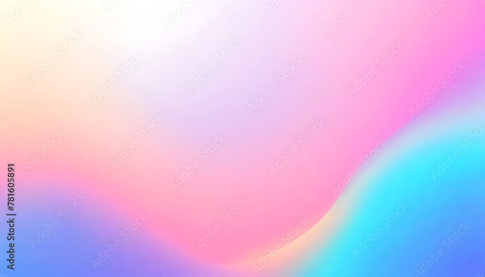 Gradient background with simple liquid forms in light pastel colors