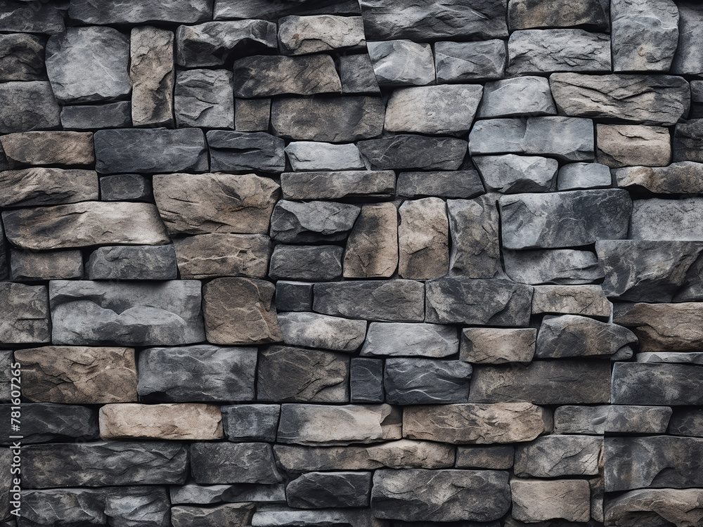 Stone blocks' texture shows small overlaps in arrangement Stone blocks' texture shows small overlaps in arrangement