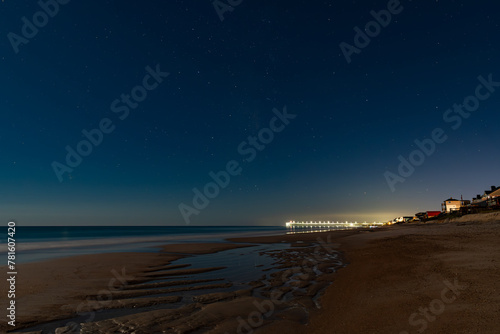 Obraz na płótnie under the stars seaside w salonie