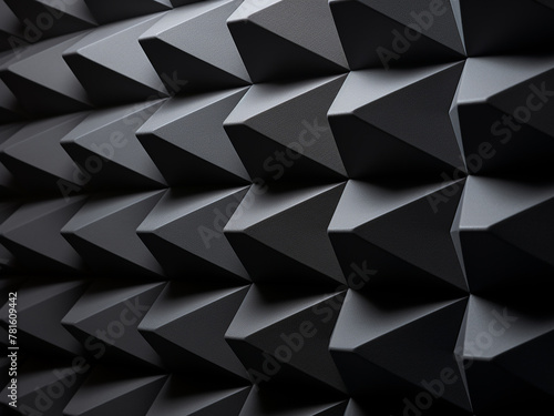 Close-up perspective revealing the studio sound acoustic foam