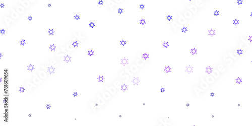 Light purple vector background with covid-19 symbols.