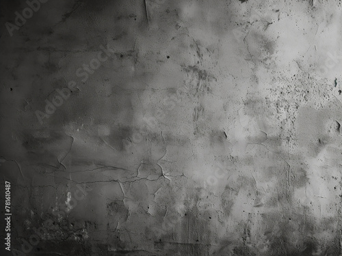 Background of aged concrete wall in black and white