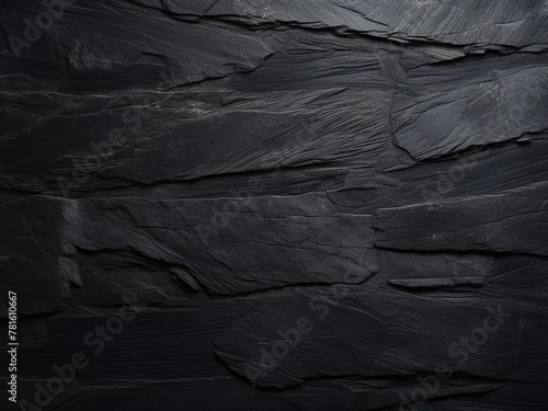 Texture features dark grey and black slate backdrop