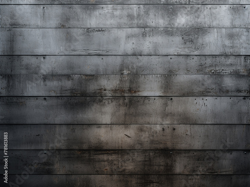 Grunge steel texture adorns the background wall