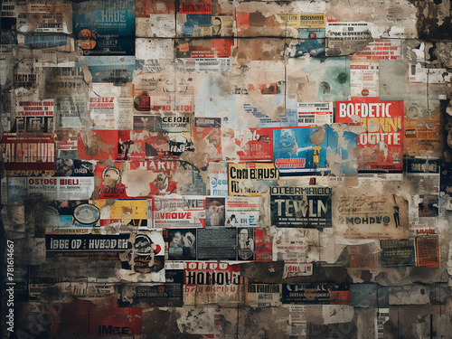 Texture backgrounds inspired by the grunge of old posters