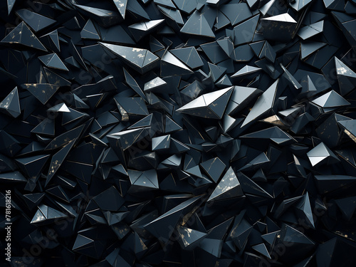 Ultimate gray background rendered with broken triangles