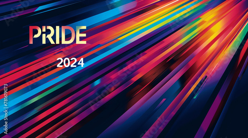 PRIDE 2024 rainbow background 