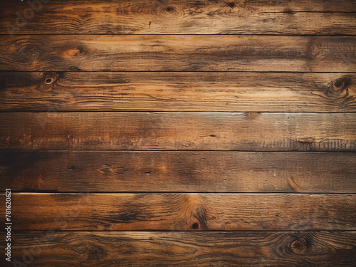 Close-up of vintage wooden table surface and rustic wall texture