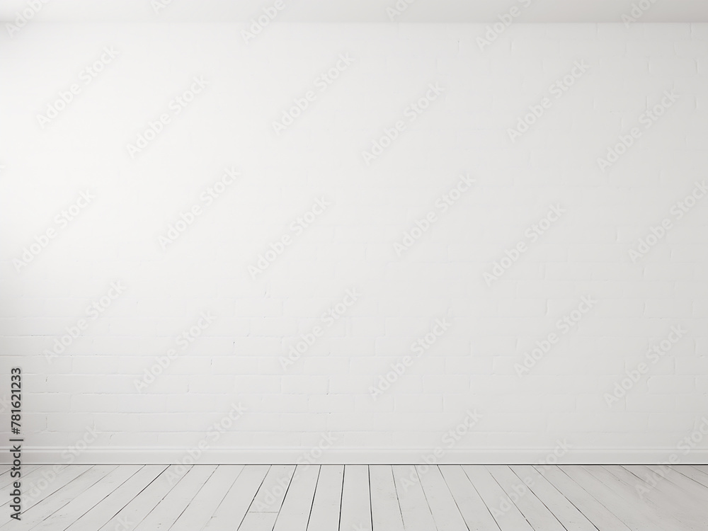 Fototapeta premium White empty space wall texture background suits website, magazine, and graphic design