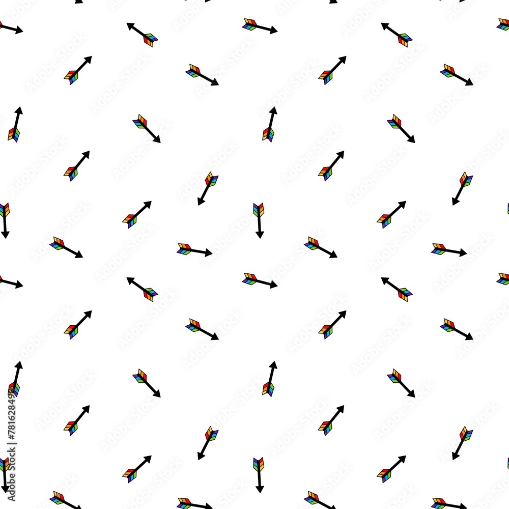 Rainbow lgbt arrows seamless love pride hearts pattern for wrapping paper and textiles and party accessories Rainbow lgbt arrows seamless love pride hearts pattern for wrapping paper and textiles and party accessories