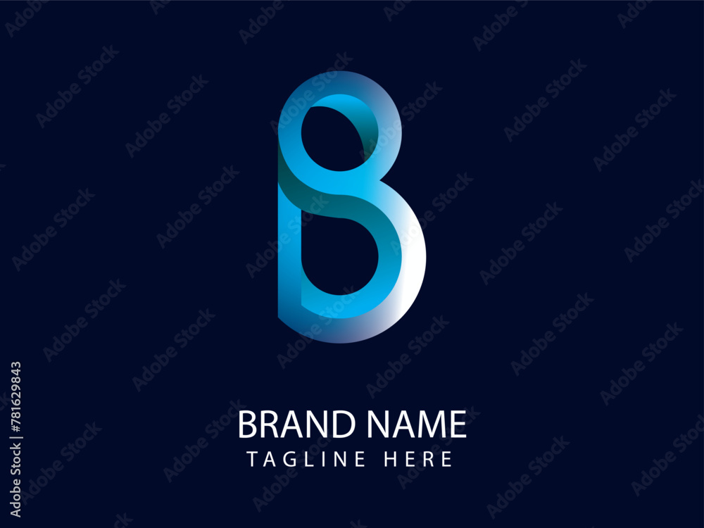 Fototapeta premium B letter logo