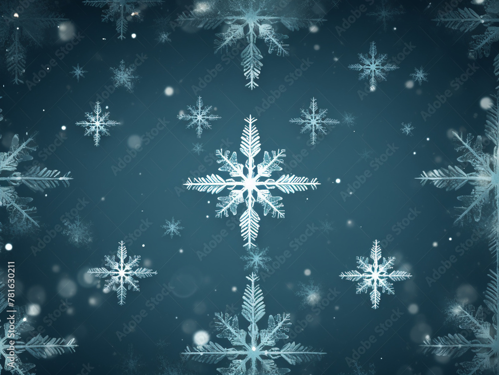 Winter dark background with snowflakes. Abstract magic wallpaper, beautiful pattern. Winter dark background with snowflakes. Abstract magic wallpaper, beautiful pattern.