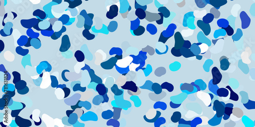 Light blue vector pattern with abstract shapes.