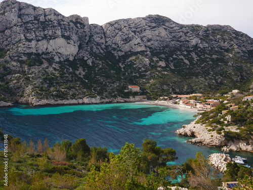 French Calanques in the village of Sormiou