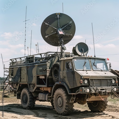 military vehicle on the road