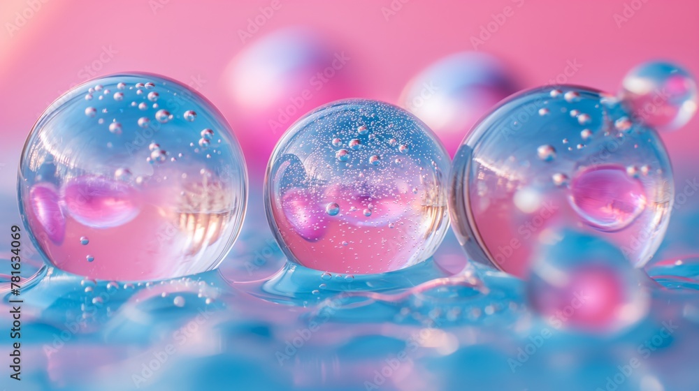 Aquatic Orbs in Pastel Dreams Aquatic Orbs in Pastel Dreams