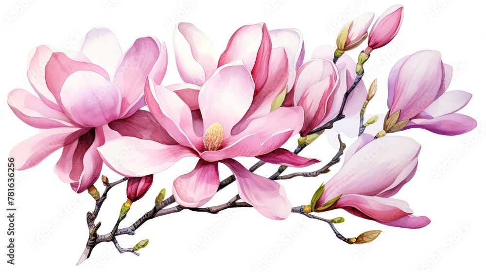 Obraz premium pink magnolia flowers
