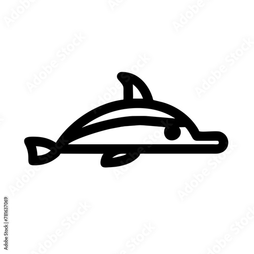 This is an icon of a dolphin fish.s