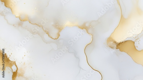 Grey gold alcohol ink background. Liquid marble texture suitable for flyers, posters, designing presentations, invitations, business cards, background wallpaper.