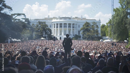 A Declaration Of Love In Front Of The White House photo