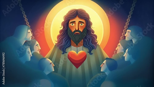 It is a portrayal of the depth of Jesuss love for humanity as he willingly endures humiliation and death in order to save them from eternal photo