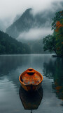 canoe on the lake