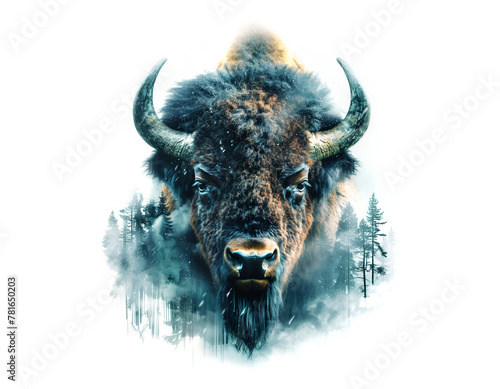 Naklejka Graphics with Bison
