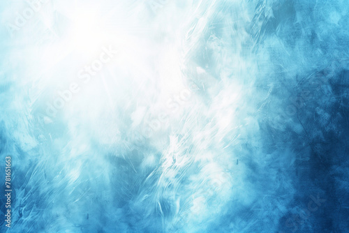 wispy white smoke on blue background photo