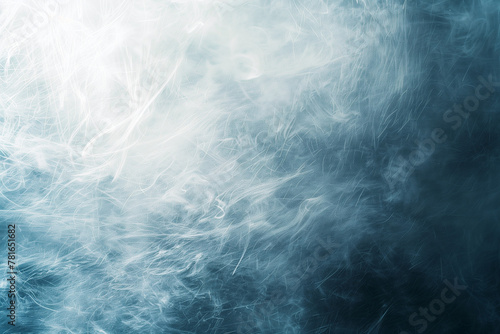smokey white fuzzy texture on blue