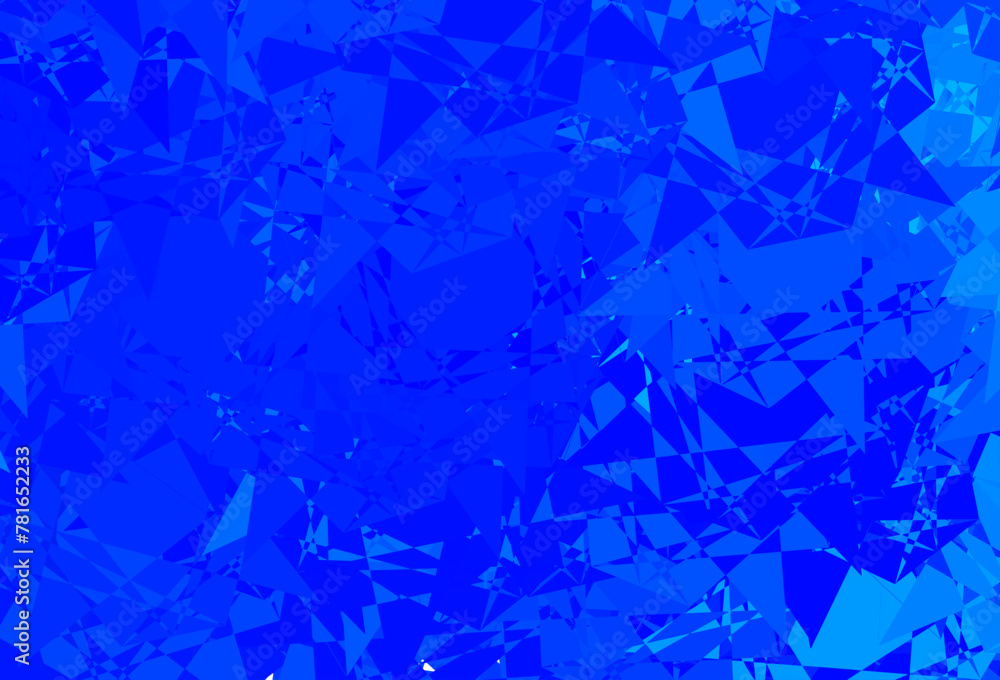 Light BLUE vector template with triangle shapes. Light BLUE vector template with triangle shapes.