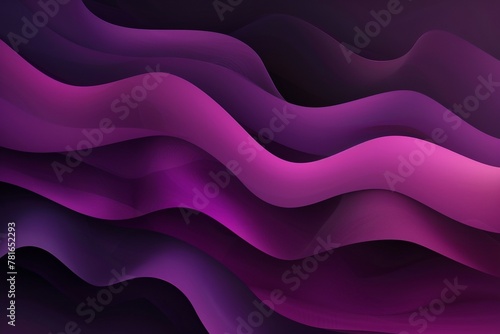 Abstract purple gradient wavy shapes background