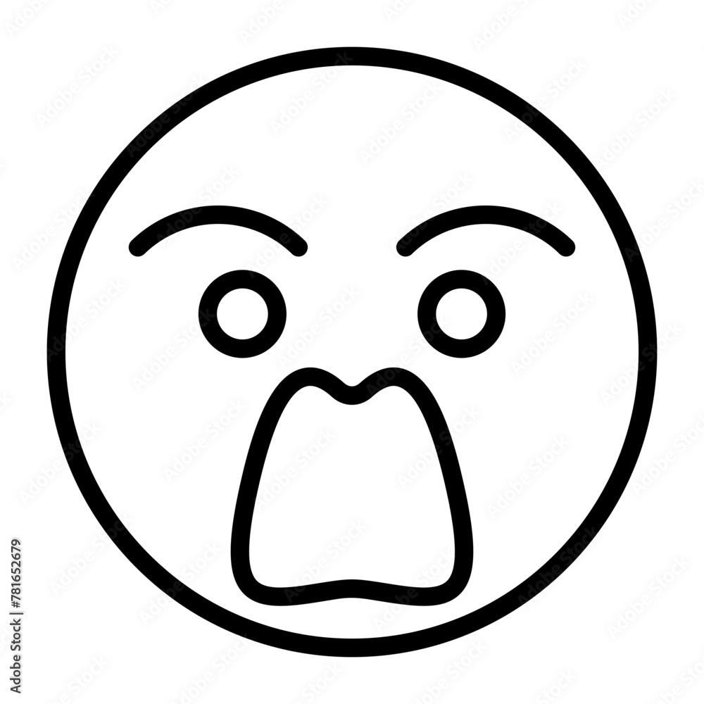 Naklejka premium Surprised Icon