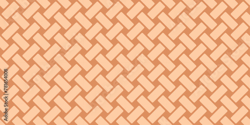 vector seamless pattern brown basketweave repeated basket weave repeating brown interlace texture background braiding hatch cross © Pattern Collector