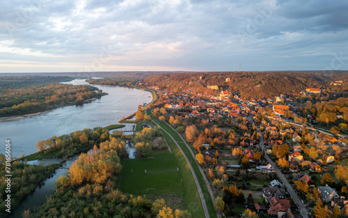 View of Kazimierz Dolny on the Vistula River  photo
