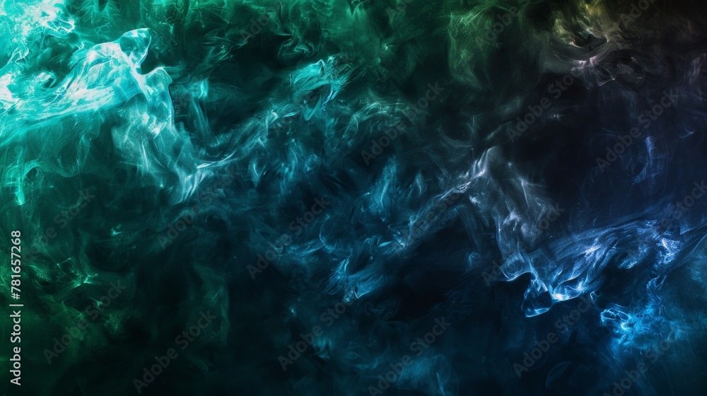 Fototapeta premium Colorful smoke swirl in dim space